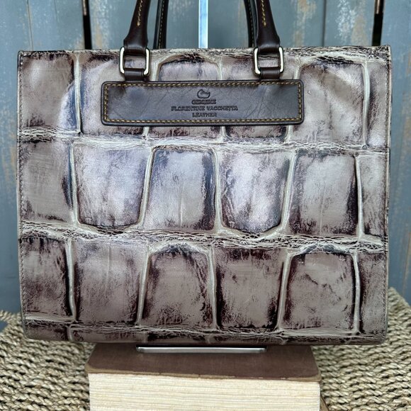 Dooney & Bourke Janine Croc Embossed Satchel Convertible Crossbody - Picture 5 of 16